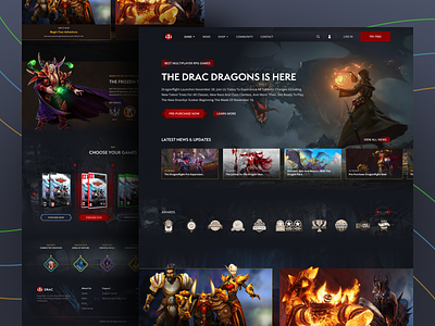 Online Gaming Web Template - Game UIUX Design web page - UpLabs
