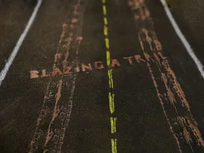 Blazing a Trail - Type Experiments Process graphic design