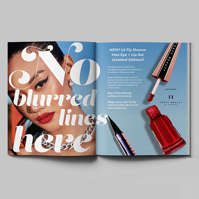 Sephora mock ad branding design graphic design illustration typography