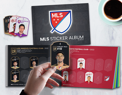 MLS Sticker Album Fanmade album graphic design printed sticker