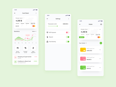 Wallet mobile app accounting app bank banking bookkeeping business design figma finance mobile app ui ux wallet