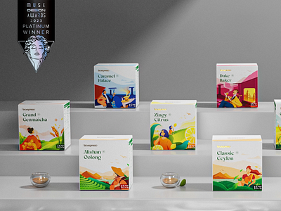 Teaespresso Packaging Design illustration packaging tea