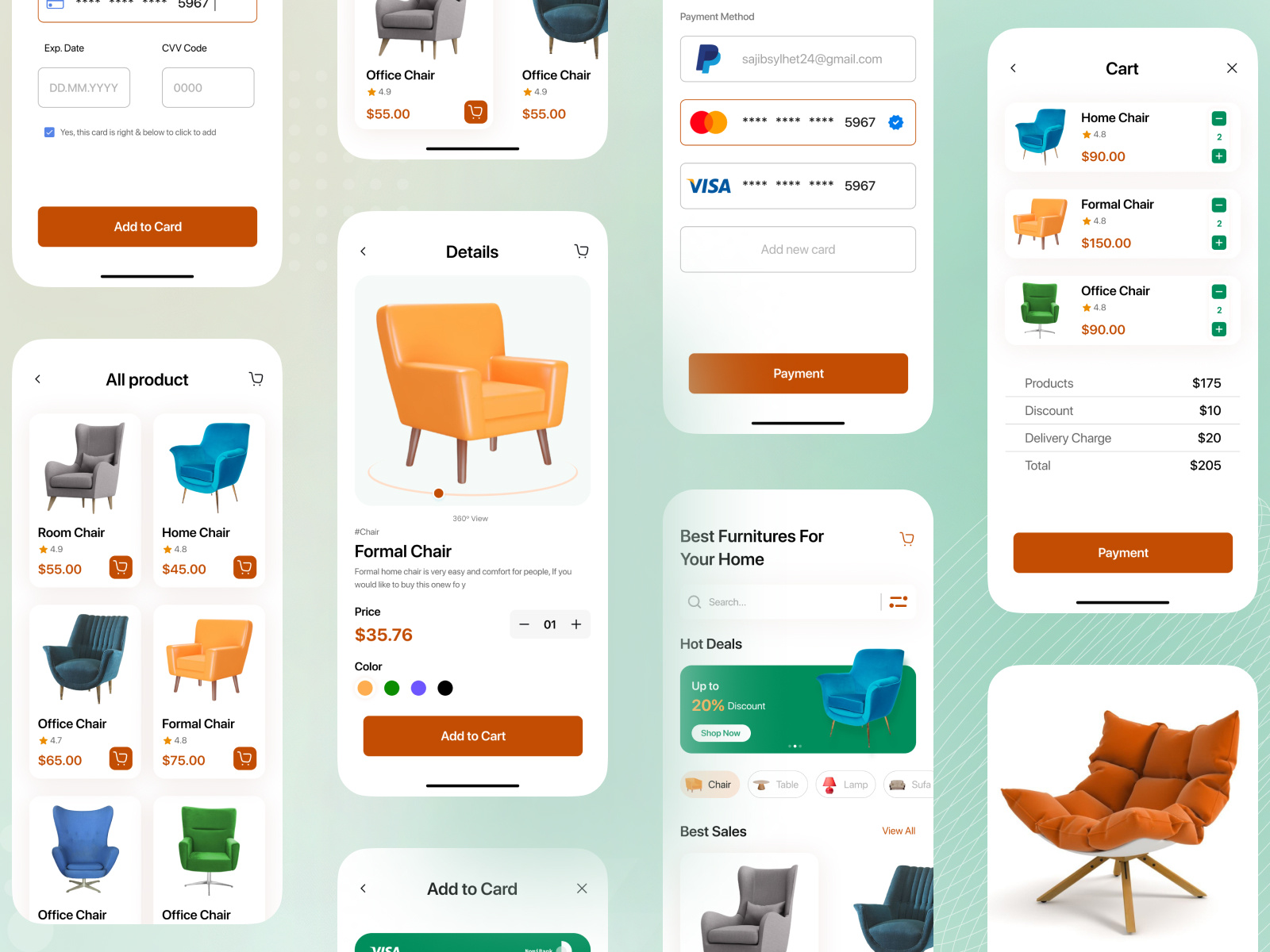 Furniture App Design by Sajib Ahmed on Dribbble