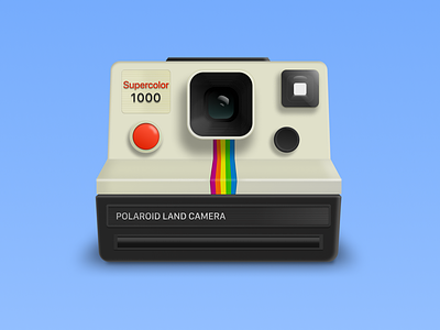 Skeumorphic Polaroid Camera camera figma illustration illustrations neumorphism polaroid camera skeumorphism