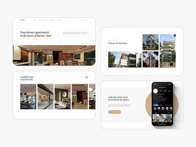 Real Estate Website Design — Desktop animation app booking design home landing motion graphics real estate ui uidesign ux website