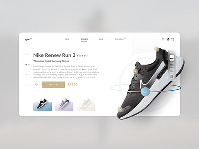 Nike Landing Page Concept concept design fashion figma home homepage landing landingpage nike nike run nike running shoe sneaker sneakers ui userinterface ux web design