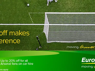 Europcar Arsenal - Sponsorship Activation branding campaign digital marketing graphic design organic content social media social media content