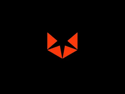 foxstar fox logo minimal star