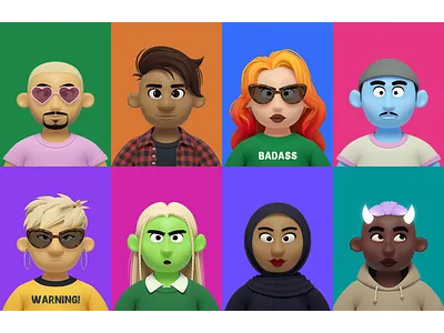 The Inner Teens | Cartoon Avatars Library avatar cartoon character cute design emotion face fun game hair icon illustration man people person profile smile user woman