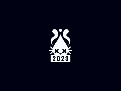 Logo rabbit 2023 v.5 adobe illustrator adobe photoshop animal logo branding christmas design graphic design hare logo icon identity illustration logo logo 2023 logotype minimalism minimalism logo new year rabbit rabbit logo vector