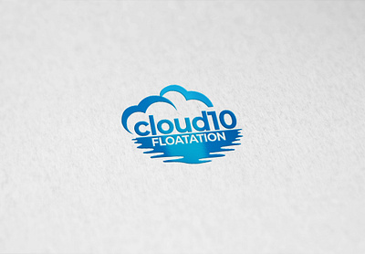 cloud 10 10 cloud company design floatation hosting lake logo web