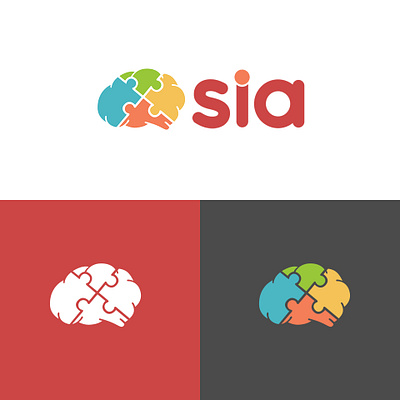 Sia brain design graphic design logo platform puzzle sia software technology