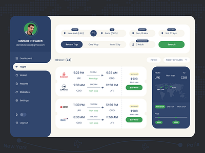 Ticket Search - Dashboard Design branding design graphic design illustration logo ui ux vector web design website design