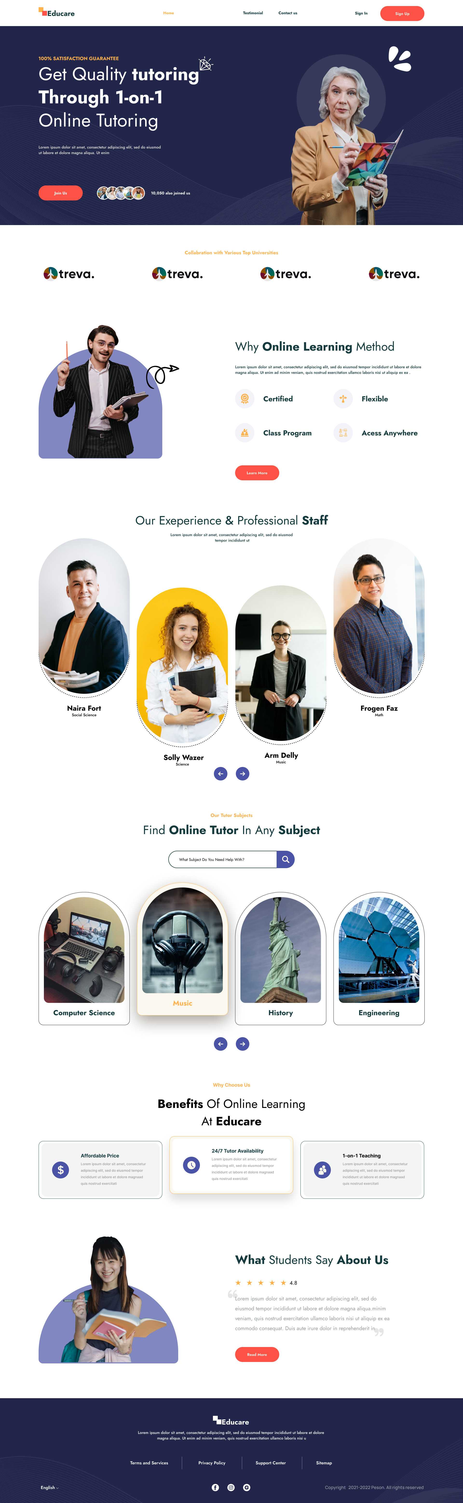 Education Landing Page by UIUX Crafts🥇 on Dribbble