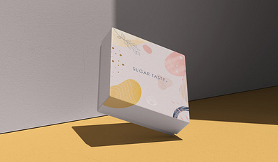 Sugar Taste bakery bakery branding brand identity branding cake box cakes illustrations joyful identity packaging design pastels pastry