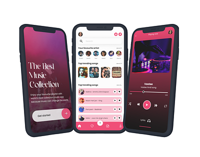 Music/Song playlist mobile Ui app design app app design apps clients dashboard design developer figma logo mobile mobileapp mobileapp designs musicapp payment project typography ui ux uxui website