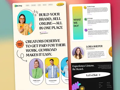 Design Agency landing page ui design 🔥 agency colorful colors figma gradient homepage landing page mesh gradient ui design user interface