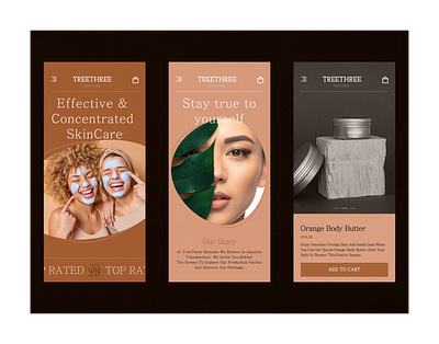 Skincare E-Commerce App branding design figma ui
