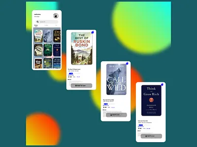 Book app design ui ux