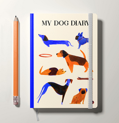 Dog Branding branding design dog illustration midcentury minimalist pattern pet retro screen print vintage