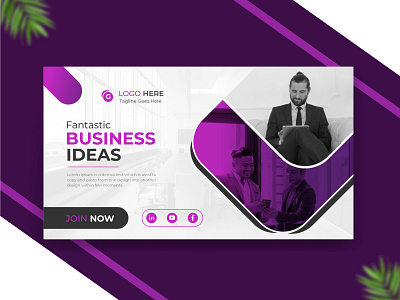 Creative Business Website Banner Template Design facebook cover graphic design instagram banner promotional banner social media cover template design twitter banner webinar website ads youtube thumbnail