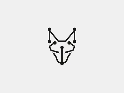 ModernCat animal cat logo tech