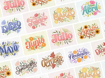 Calendar - Lettering cover design digitalillustration digitallettering illustration lettering procreate typography