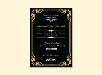 Wedding Card Design adobe photoshop branding card design design graphics design greetings greetings card design illustration logo vector wedding card design