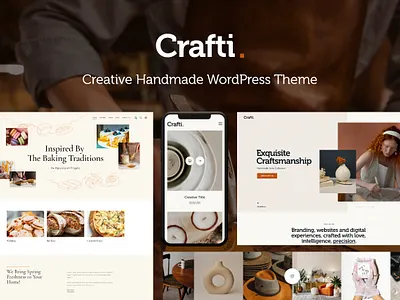 Crafti - Creative Handmade WordPress Theme design illustration logo web design web development webdesign woocommerce wordpress wordpress theme wordpress themes