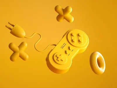 Controller 3D Illustration 3d cinema4d controller design george illustraion mikiashvili modern nft render