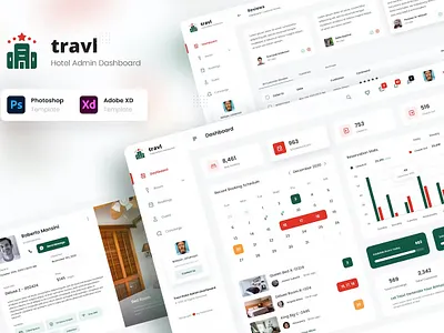Travl - Hotel Admin Dashboard PSD Graphs admin analytics app dashboard dashboard design data design graphs graphs design graphs designs interface landing minimal saas ui ui design user ux ux design website