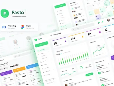 Fasto - Saas Admin Dashboard Graphs admin analytics app dashboard dashboard design data design graphs graphs design graphs designs interface landing minimal saas ui ui design user ux ux design website
