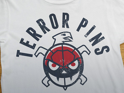 TP blue fun pun red tshirt turtle