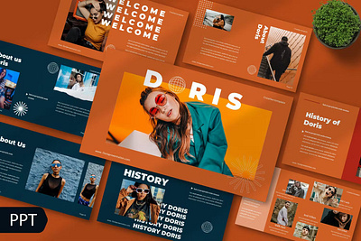 Doris Presentation Template annual business clean corporate download google slides keynote pitch pitch deck powerpoint powerpoint template pptx presentation presentation template project report slidemaster slides template web