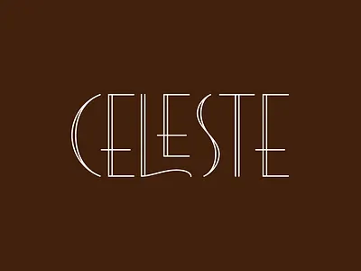 Celeste branding candy celeste chocolate custom design logo logotype modern rokac sweet type typography
