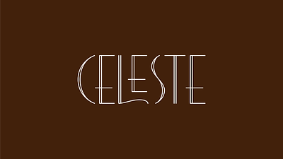 Celeste branding candy celeste chocolate custom design logo logotype modern rokac sweet type typography