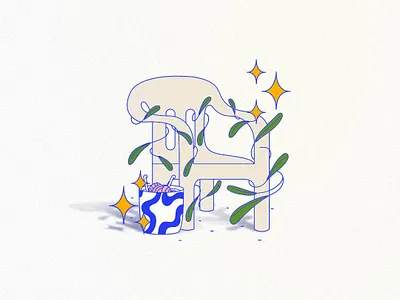 La espera illustration illustrator vector wacom