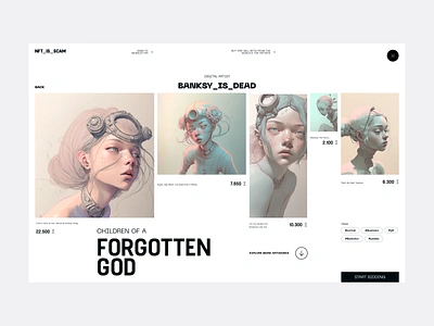 NFT marketplace - NT11121714 clean good typography magazine layout marketplace minimal modern nft nft marketplace portfolio page typo ui ui design uiux ux web web design