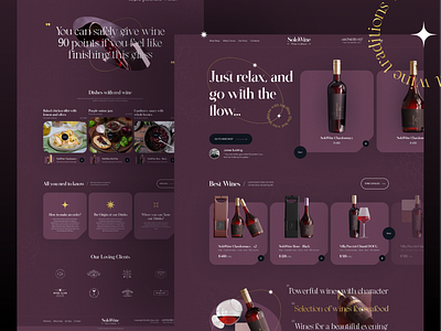 SoloWine - Wine Store design shop store ui uiux web website wine wine store