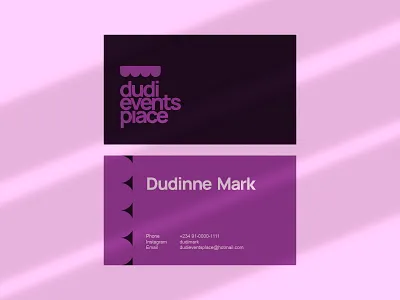 Fictional business card design design graphic design logo