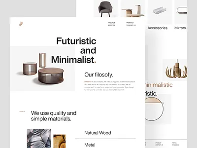 Furnito - Furniture Landing Page clean decoration design e commerce furniture home homepage interior interior design landing page online room shop store ui ux web web design website website design