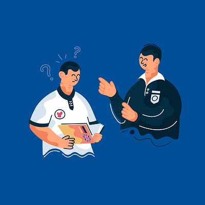 first offside. dfb x marco book character design deutschland dfb first flat football germany illustration offside referee rules soccer study vector