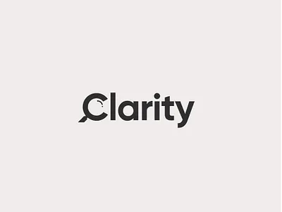 Clarity logo concept black bold branding design elegant design geometric design logo logo design minimal minimalist modern simple design