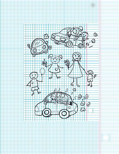 Read safety drawings for kids illustration