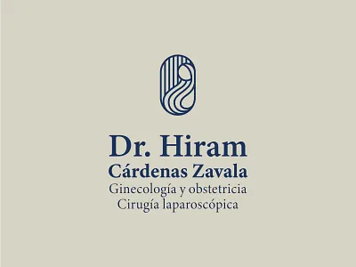 logo Dr. Hiram Cárdenas brand branding design doctor graphic design health icon identity illustration logo mark medical pregnancy symbol woman
