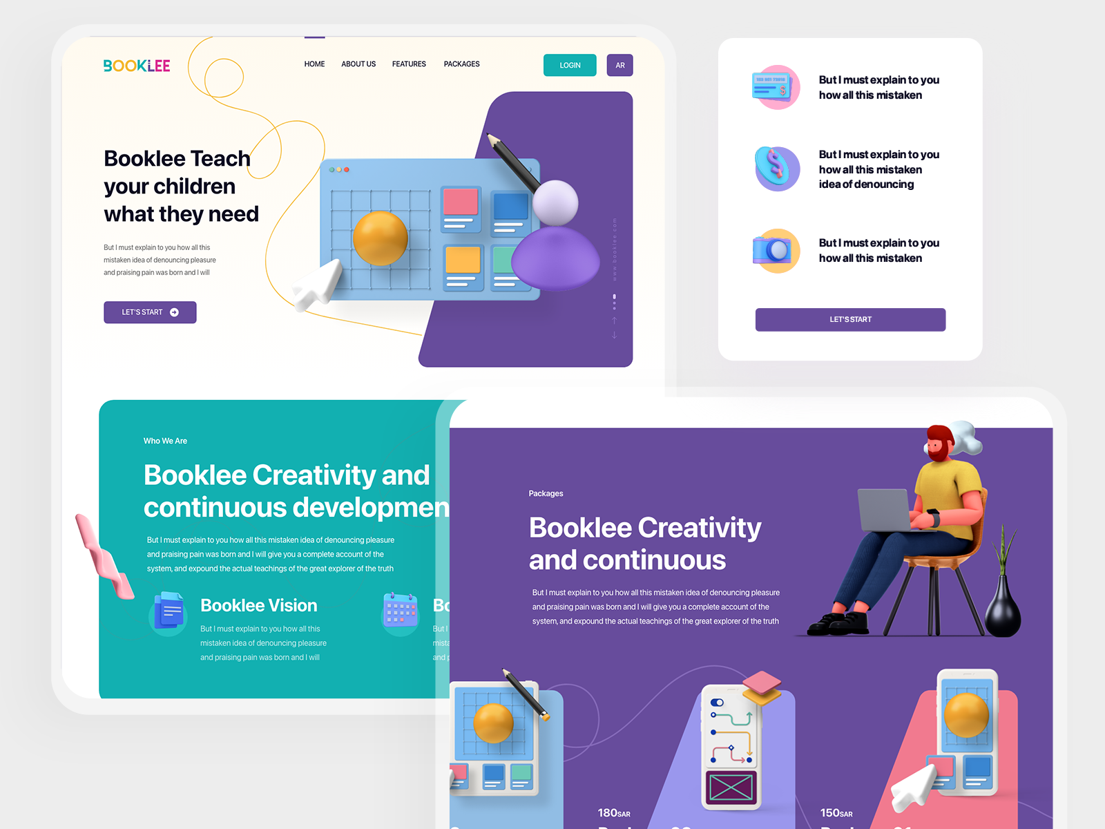Booklee Web Site by Mohammed Awad on Dribbble