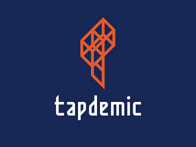 Tapdemic brand branding design develop development font game gamedev identity illustration letter logo logotype t tap tapdemic