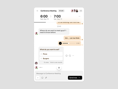 Chat Box app attach bubbles chat chatbot conversation dashboard design design system dropdown inbox interface message messanger poll product ui ux