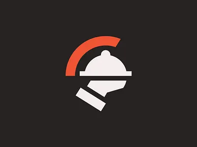 Food Warrior Logo Concept / For Sale brand identity branding cafe creative dilshadabdeen eat food graphic design idea illustration illustrator logo minimalist new restaurant sale trojan unused visual warrior