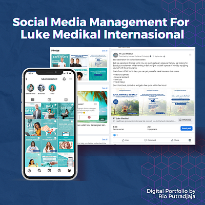 Social Media Management for Luke Medikal Internasional content creation graphic design instagram management social media management
